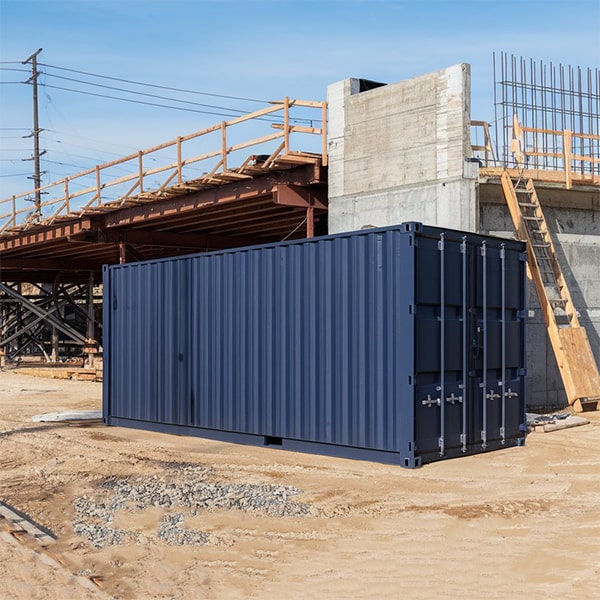 our construction site storage containers are equipped with secure locking mechanisms to keep your items safe